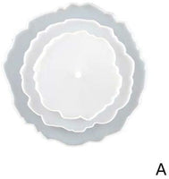 Terriyang - Soporte para tartas de 3 niveles, para platos de frutas, de resina, moldeado, de silicona, de ágata, epoxi, para manualidades, irregular - Arteztik
