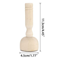 Juego de sellos de arcilla de madera de OwnMy, sellos de madera, mango de madera, herramientas de cerámica con mango de madera, juego de 4 patrones de arcilla - Arteztik
