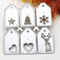 Plantillas de metal con diseño de corona de árbol de Navidad, herramienta de repujado para álbumes, tarjetas de papel, álbumes de recortes, manualidades (ramas de árbol y pino) - Arteztik
