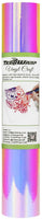 Vinilo holográfico de ópalo para manualidades, 11.5 x 4.9 ft, color rosa - Arteztik
