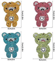 Soleebee - Juego de 10 llaveros de pintura con diamantes 5D para hacer mosaicos, con colgante de doble cara y brillantes de cristal, ideal como regalo (crema de fruta/hielo) - Arteztik
