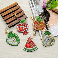 Soleebee 5 piezas DIY 5D completo taladro diamante pintura llavero por número Kit mosaico hacer doble cara taladro colgante cristal Rhinestones llavero bolsa regalo (mariposa) - Arteztik
