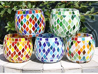 F Fityle 250 piezas de muchos colores cuadrados azulejos de mosaico de vidrio para hacer mosaico artesanía, multicolor - Arteztik
