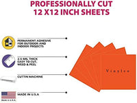 Vinilo permanente de 12.0 in x 12.0 in, 5 paquetes de vinilo brillante para interior y exterior, con reverso adhesivo en acabado brillante para silueta y crricut para hacer monogramas pegatinas y letras. - Arteztik
