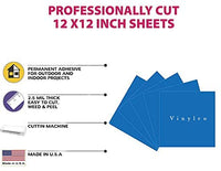 Vinilo permanente de 12.0 in x 12.0 in, 5 paquetes de vinilo brillante para interior y exterior, con reverso adhesivo en acabado brillante para silueta y crricut para hacer monogramas pegatinas y letras. - Arteztik
