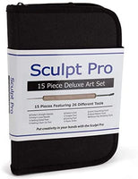 Sculpt Pro Pottery Kit de herramientas – 11 piezas 21 herramientas para esculpir arcilla principiante – Gran regalo - Arteztik
