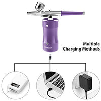 Gocheer - Kit de aerógrafo para maquillaje, pintura de uñas, tatuajes, manicura, pasteles de bricolaje, herramienta con compresor de aire silencioso - Arteztik
