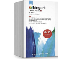 KingArt Studio paneles de lienzo, 8 x 10 pulgadas, 14 piezas - Arteztik
