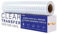 Cinta de transferencia para vinilo – 30 pies con rejilla de alineación azul, cinta de transferencia de vinilo transparente para vinilo autoadhesivo - Arteztik
