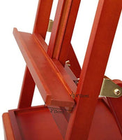 Caballete de madera de nogal MEEDEN con marco en forma de H con cajón de almacenamiento de suministros de arte – ajustable (60 "~ 75") Caballete de madera maciza para artistas, estudiantes y adultos, sostiene arte en lienzo de hasta 35" - Arteztik
