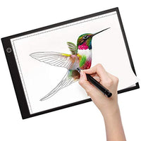 Kimfly - Tablero de luz LED A4 para trazar con diamantes, ultradelgado, con luz LED para fotocopiadora, USB y LED, color negro - Arteztik
