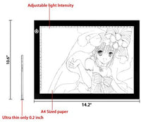 LITENERGY - Caja de luz LED de seguimiento A4 portátil, ultrafina, ajustable, USB, para dibujo de tatuajes, transmisión, bocetos, animación, estenciling - Arteztik
