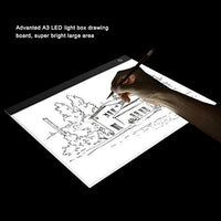 Práctica tabla de copia A3 LED cajas de luz acrílica diamante negro lado blanco mesa de copia - Arteztik

