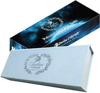 Daveliou - Juego de bolígrafos de caligrafía, 17 piezas, cristal azul y bolígrafos de madera, 10 plumas y 4 tintas, control superior - Arteztik
