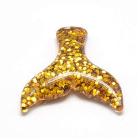 Arricraft - 10 cabujones de cola de ballena de resina con polvo de purpurina, parte trasera plana para manualidades, álbumes de recortes, decoración, fabricación de joyas - Arteztik
