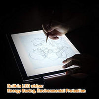 GAOMON GB4 caja de luz y guante de 2 dedos, almohadilla de luz ultradelgada de 5 milímetros, placa de rastreo de arte USB para copia de boceto y trabajo manual - Arteztik
