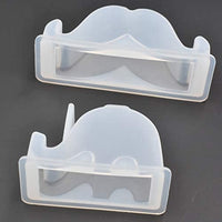 Soporte para teléfono móvil de silicona con forma de elefante y bigote, 2 unidades - Arteztik
