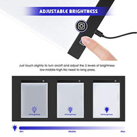 Magicfly Diamond Painting A4 LED Light Pad, caja de luz de trazado para dibujo, kit de tablero de luz regulable con cable USB, para DIY 5D pintura de diamante, dibujo, grabado, plantilla y diseño - Arteztik
