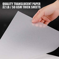Bachmore - Bloc de papel de calco para artistas, 8.7 x 11.8 in, 75 hojas, papel translúcido para lápiz, marcador y tinta, imágenes de traza, boceto, dibujo preliminar, superposiciones 32 lb/50 g/m² - Arteztik
