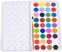 WINSONS juego de pintura de acuarela, lavable, no tóxico y rico pigmento 36 colores acuarelas Set ideal para estudiantes/niños y artistas principiantes - Arteztik
