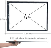 Caja de luz para rastrear A4 Led Artcraft Light Pad Tracer para dibujar artistas bocetos animación 5D DIY Diamond Paintingby PAATWA (A4S) - Arteztik
