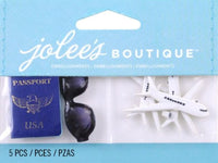 Jolee del boutique Scrapbooking adornos, pasaporte anteojos de sol y aviones - Arteztik
