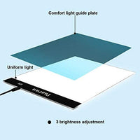 Caja de luz para rastrear A4 Led Artcraft Light Pad Tracer para dibujar artistas bocetos animación 5D DIY Diamond Paintingby PAATWA (A4S) - Arteztik
