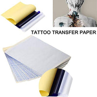 Tazay - Papel de transferencia de tatuajes, 100 hojas, 4 capas, 8.5 x 11.0 in, papel de transferencia térmica para tatuaje, copia, papel de calco y tatuajes temporales - Arteztik
