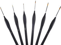 General Pencil Masters - Juego de 6 pinceles de pintura en miniatura para manualidades, diseño de aviones - Arteztik
