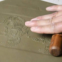 Lzttyee - Juego de 10 rodillos para modelado de arcilla con mango de madera, juego de herramientas de cerámica con varios patrones - Arteztik
