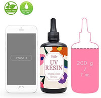 Resina UV – Resina epoxi endurecida ultravioleta mejorada de 7.05 oz para bricolaje y fabricación de joyas, molde de resina para bricolaje – Pegamento UV Solar Cure Resina activada por luz solar para fundición y revestimiento, decoración de manualidades - Arteztik
