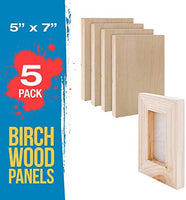 U.S. Art Supply - Tableros de madera de abedul para paneles de pintura de 18.0 x 24.0 in, cuna de 0.7 in de profundidad (paquete de 2) - Lienzo de pared de madera para artistas - Pintura para manualidades mixtas, acrílico, aceite, acuarela, encáustico - Arteztik
