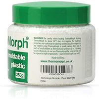 Pellets de plástico moldeable ThermoMorph, reutilizables, reutilizables, térmicas, plegables, ideales para esculpir y manualidades, perfectos para dientes falsos y afilados de Cosplay, 8.8 onzas - Arteztik
