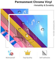 Lámina de vinilo holográfico cromado de 1 x 5 pies - Arteztik
