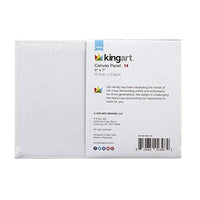 KINGART 820-14 - Paneles de lona (14 unidades, 5.0 x 7.0 in), color blanco - Arteztik
