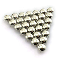 RuiLing 120 piezas de plata DIY clavo redondo cúpula tachuelas kit surtido de remache de metal punk puntos para punk rock cuero artesanía ropa cinturón bolsa zapatos joyería decoración 6/8/10/0.472 in - Arteztik
