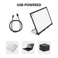 Caja de luz LED A3 diseñada con soporte e imanes, regla impresa, alimentación USB, mucho mayor brillo, regulable sin escalonamiento, cómodo, sin reflejos en los lados, sin manchas densas. - Arteztik
