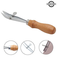 Herramientas de trabajo de cuero – Juego de 11 piezas con herramientas de desnatado y bruñido, ruedas espaciadoras, ranuradoras de costura, cuchillo de corte, biselador de bordes y punzón en estuche para principiantes y profesionales - Arteztik
