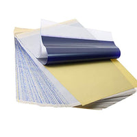 Papel de transferencia de tatuajes por Aokbean 100 piezas de papel de rastreo de tatuajes, papel de plantilla térmica, papel de plantilla de tatuaje para suministros de tatuajes - Arteztik
