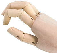 HSOMiD - Figura de mano de madera flexible para hombre, modelo de mano derecha, modelo de mano derecha, para dibujo de dibujo, pintura en casa, oficina, escritorio (12.0 in) - Arteztik
