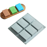 Paquete de 3 moldes para hacer jabón y 50 bolsas de envoltura, 14 cavidades de silicona de grado alimenticio, kit de suministros para hacer jabón, forma mixta, moldes de jabón hechos a mano - Arteztik
