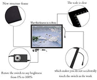 HomeCraftology - Almohadilla de luz para pintura de diamantes, tamaño A4, ultradelgada de segunda generación, placa de trazado con luz ajustable con alimentación USB, con accesorios para manualidades (actualización) - Arteztik

