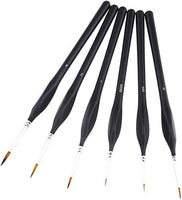 General Pencil Masters - Juego de 6 pinceles de pintura en miniatura para manualidades, diseño de aviones - Arteztik
