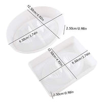 2PCS Silicone Soap Dish Resin Mold Oval/Square Drain Soap Box with Holes Epoxy Resin Casting Mould Home Organizer for Making Jewelry Tray Dishes Storage Indoor Decor Art Supplies Ideal Gift - Arteztik
