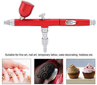 FAMKIT - Juego de aerógrafos de doble acción de 0.012 in de ancho, pistola de aerógrafo para pintura artística, tatuaje, decoración de tartas, kit de herramientas para uñas - Arteztik
