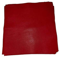 Cuero de vaca de grano natural: piezas de cuero precortadas de 12 x 12 pulgadas (blanco apagado) - Arteztik
