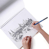 CONDA - Cuaderno de bocetos de 8.1 x 11.4 in, 100 hojas (3.53 oz/m²), encuadernado en espiral, papel de dibujo duradero sin ácido para dibujar pintura - Arteztik

