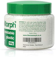 Pellets de plástico moldeable ThermoMorph, reutilizables, reutilizables, térmicas, plegables, ideales para esculpir y manualidades, perfectos para dientes falsos y afilados de Cosplay, 8.8 onzas - Arteztik
