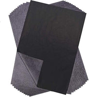 Papel de carbón negro de transferencia de carbono para madera, papel, lienzo y otras superficies artísticas, 100 unidades. - Arteztik
