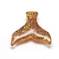 Arricraft - 10 cabujones de cola de ballena de resina con polvo de purpurina, parte trasera plana para manualidades, álbumes de recortes, decoración, fabricación de joyas - Arteztik
